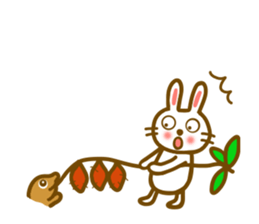 Animal sticker to enjoy the autumn sticker #12989398