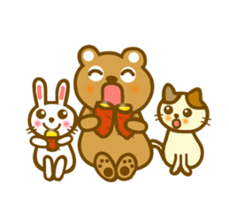 Animal sticker to enjoy the autumn sticker #12989399