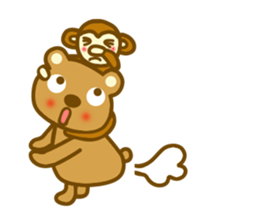 Animal sticker to enjoy the autumn sticker #12989400