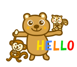 Animal sticker to enjoy the autumn sticker #12989410