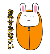 A faint smile rabbit. sticker #12989625