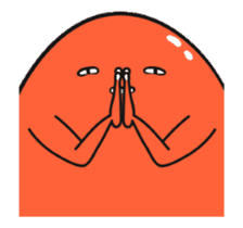 Happiness of yolk frog sticker #12991223