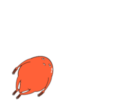 Happiness of yolk frog sticker #12991227