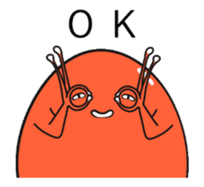 Happiness of yolk frog sticker #12991228