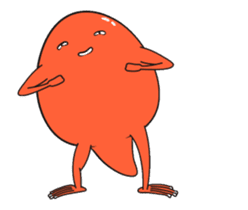 Happiness of yolk frog sticker #12991231