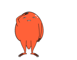 Happiness of yolk frog sticker #12991235