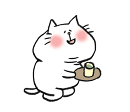 chubby cat 's sticker by monmobis sticker #12991338