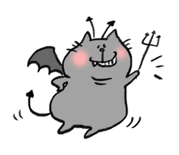 chubby cat 's sticker by monmobis sticker #12991340