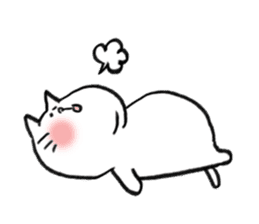 chubby cat 's sticker by monmobis sticker #12991353