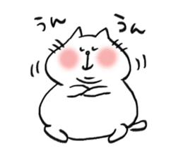 chubby cat 's sticker by monmobis sticker #12991355