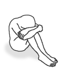 Mysterious humanoid 4 sticker #12991610