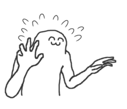 Mysterious humanoid 4 sticker #12991612