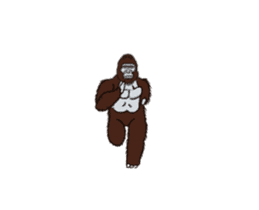 Dancing Gorilla sticker #12992716