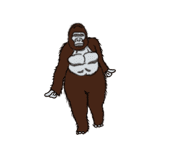 Dancing Gorilla sticker #12992720