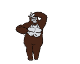 Dancing Gorilla sticker #12992722