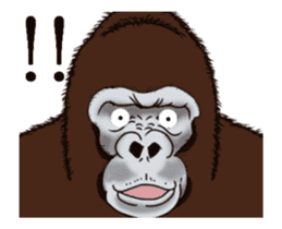 Dancing gorilla gift Sticker by TeeArtistry