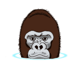 Dancing Gorilla sticker #12992724