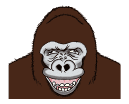 Dancing Gorilla sticker #12992726