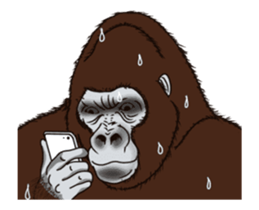Dancing Gorilla sticker #12992730