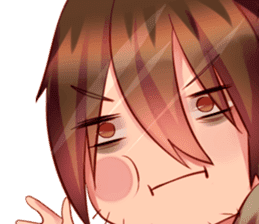 the daily life of a a the gloomy akira sticker #12993290