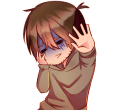 the daily life of a a the gloomy akira sticker #12993292