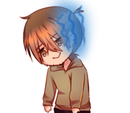 the daily life of a a the gloomy akira sticker #12993297