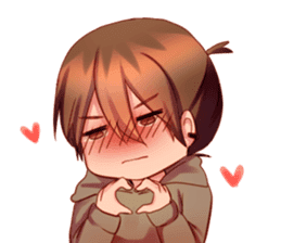 the daily life of a a the gloomy akira sticker #12993302