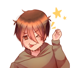 the daily life of a a the gloomy akira sticker #12993309