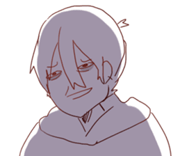 the daily life of a a the gloomy akira sticker #12993320