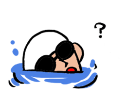 Negative swimmer...2 sticker #12993339