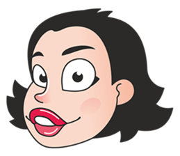 girl lips pout sticker #12994086