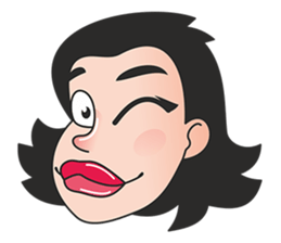 girl lips pout sticker #12994089