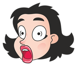 girl lips pout sticker #12994100