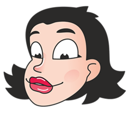 girl lips pout sticker #12994110