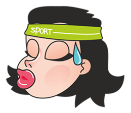 girl lips pout sticker #12994115