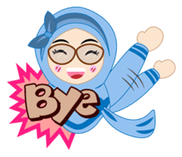 Hasnee Blue Hijab sticker #12994605