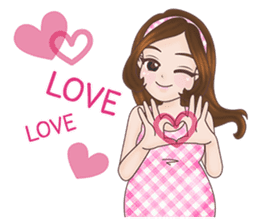 Mommy Apple: The New Mom To Be sticker #12994651