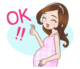 Mommy Apple: The New Mom To Be sticker #12994652