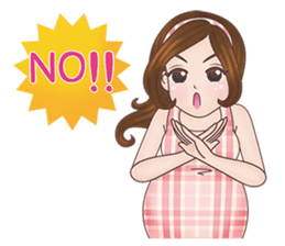 Mommy Apple: The New Mom To Be sticker #12994653