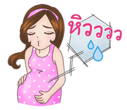 Mommy Apple: The New Mom To Be sticker #12994660