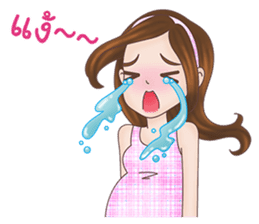 Mommy Apple: The New Mom To Be sticker #12994665