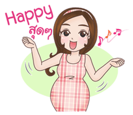 Mommy Apple: The New Mom To Be sticker #12994675