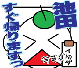 The Ikeda Sticker sticker #12994741