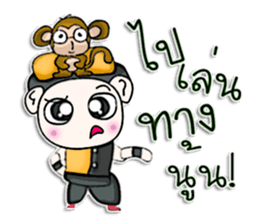 Mr. Yamoto. I love monkey. sticker #12994775