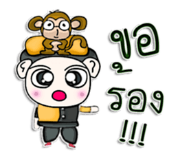 Mr. Yamoto. I love monkey. sticker #12994777