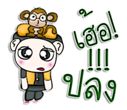 Mr. Yamoto. I love monkey. sticker #12994786