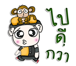 Mr. Yamoto. I love monkey. sticker #12994789