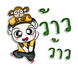 Mr. Yamoto. I love monkey. sticker #12994799