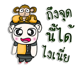 Mr. Yamoto. I love monkey. sticker #12994803