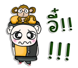 Mr. Yamoto. I love monkey. sticker #12994804